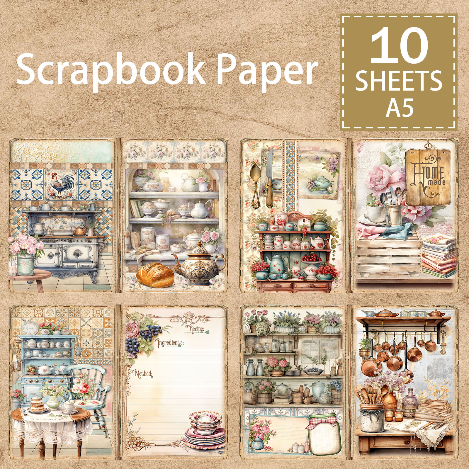 10 Sheets A5 Size Retro Cabine - Desk Setup Retro のレビューと価格