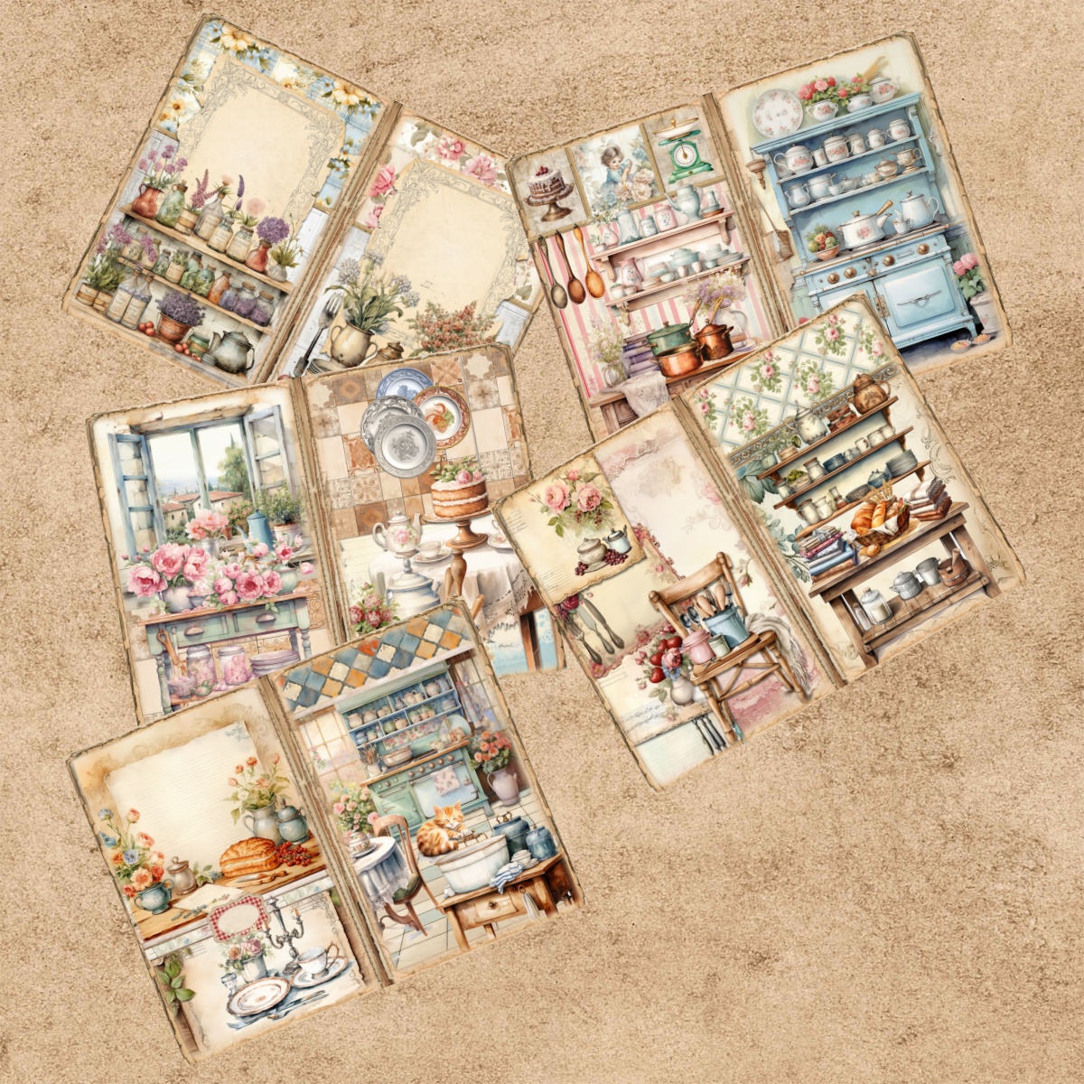 10 Sheets A5 Size Retro Cabine - Desk Setup Retro のレビューと価格