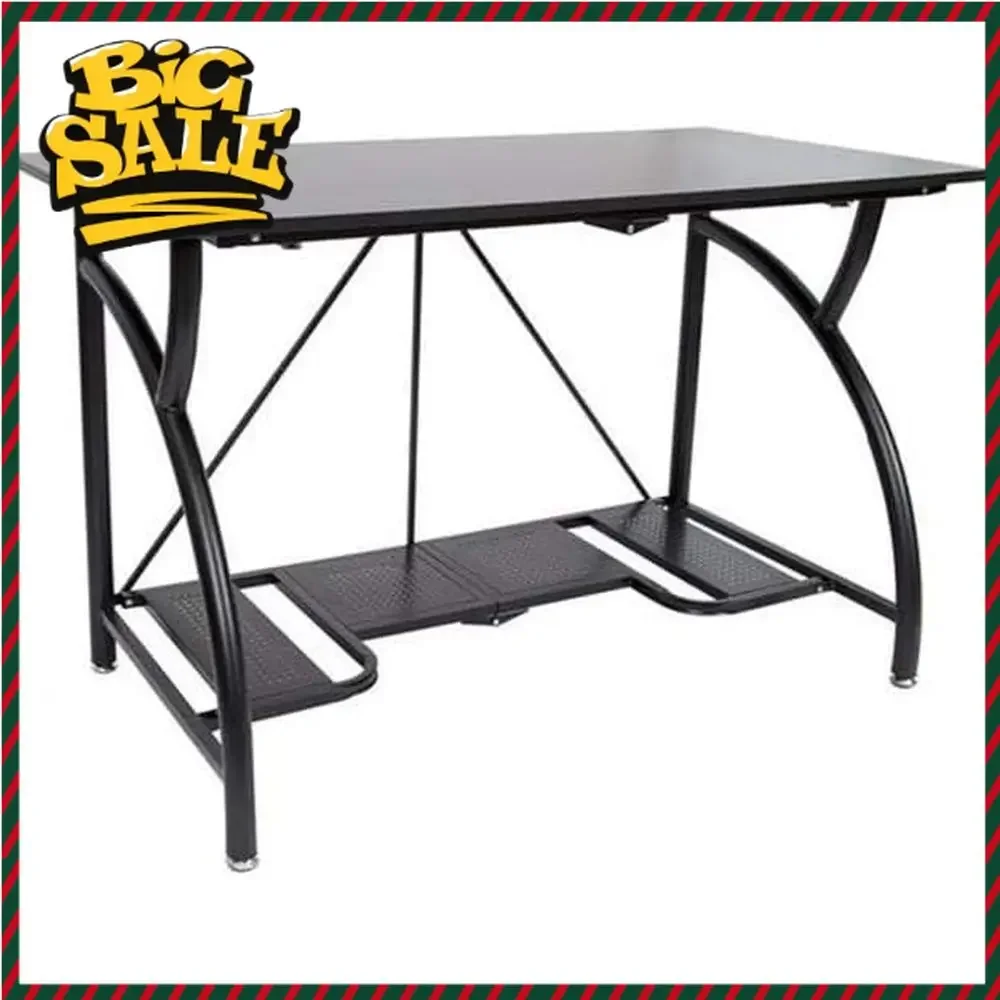 Space-Saving Foldable Desk for - Desk Setup Dual Monitor のレビューと価格
