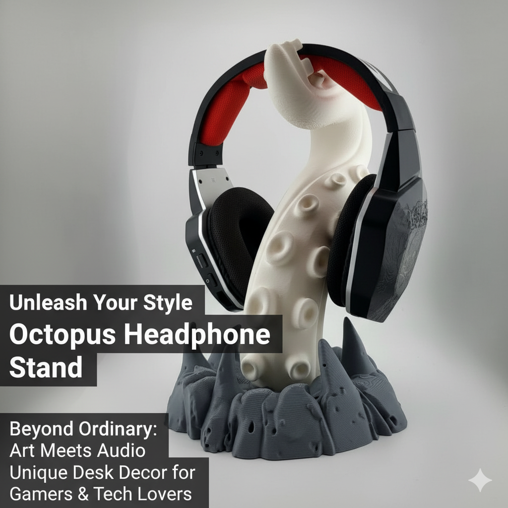 Cthulhu Octopus Tentacle Headp - Desk Setup Headphone Stand のレビューと価格
