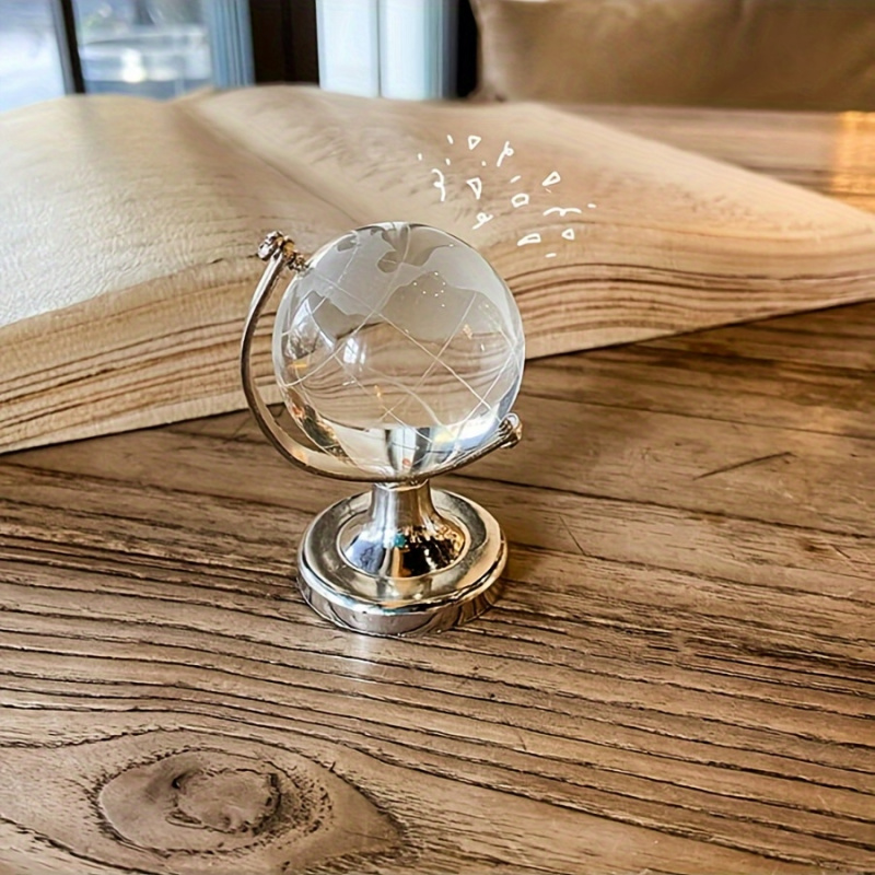 1pc Mini Crystal Globe Decor C - Desk Setup Home のレビューと価格