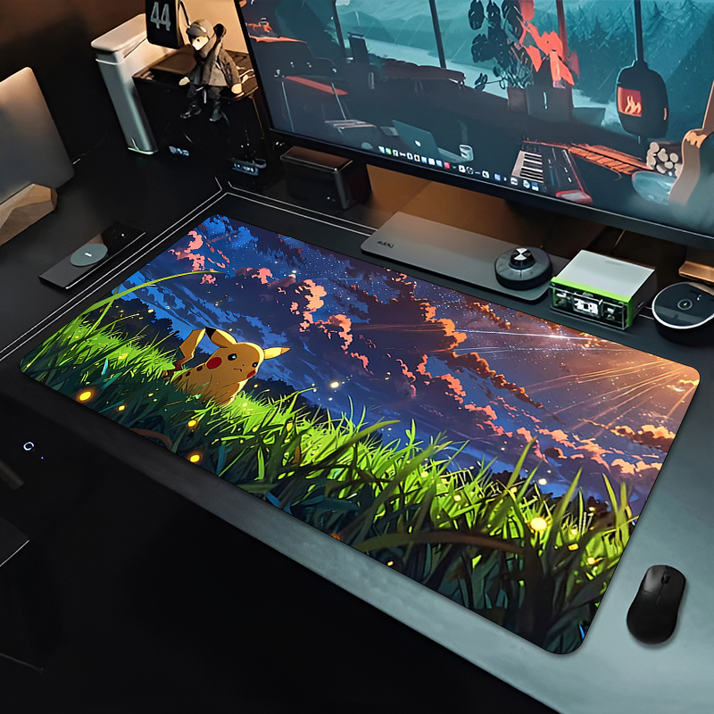 Anime Mouse Pad Cute Pikachu E - Desk Setup Cute のレビューと価格