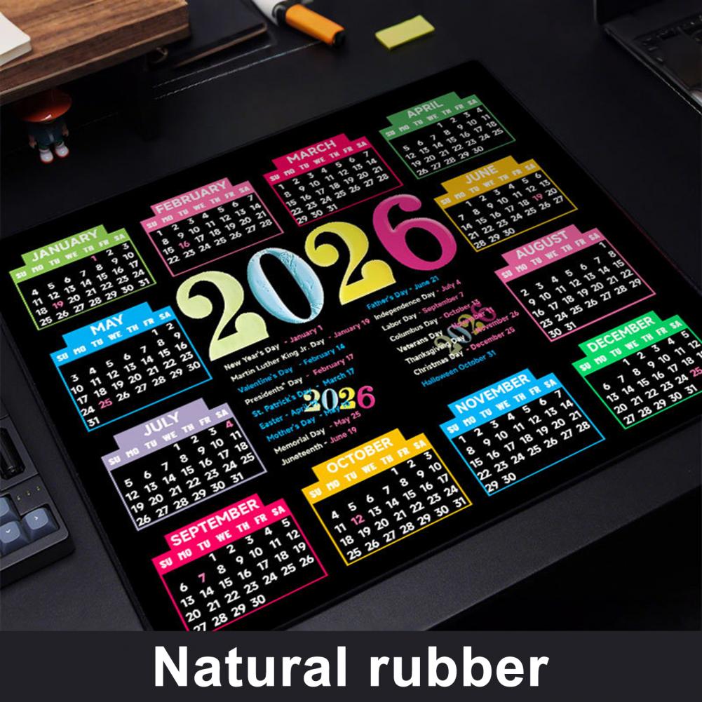 2026 Calendar Mouse Pad Waterp - Rubber Mat Desk のレビューと価格