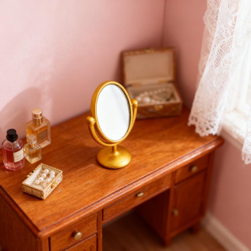 1Pcs Miniature Retro Mirror Dr - Desk Setup Retro のレビューと価格