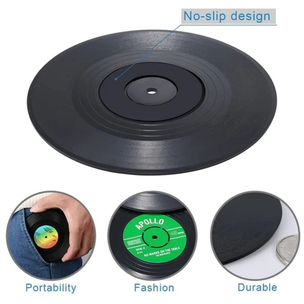 2/4/6PCS Retro Vinyl Record Cu - Desk Setup Retro のレビューと価格