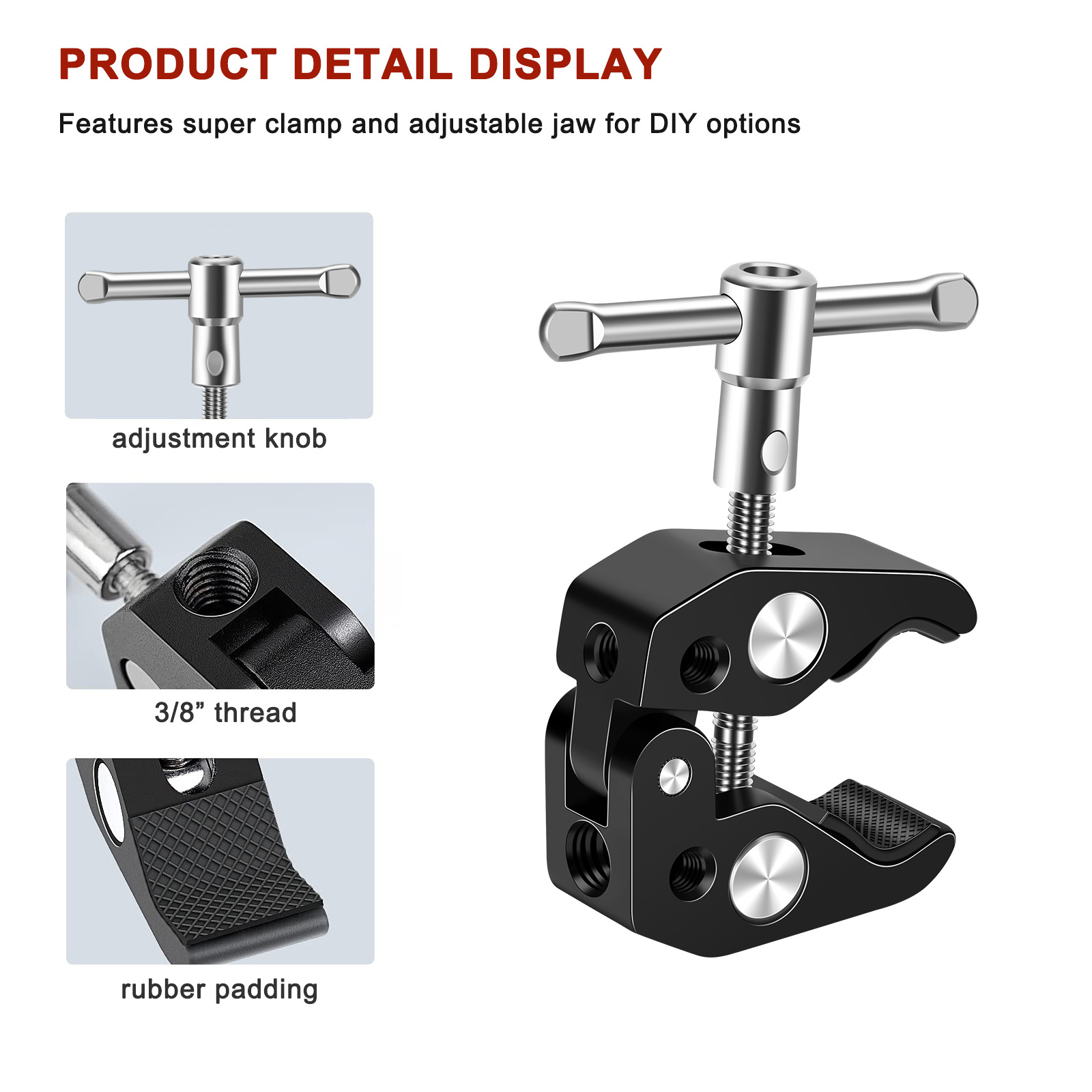 Lanxire Aluminum Crab Clip Sup - Monitor Arm Clamp のレビューと価格