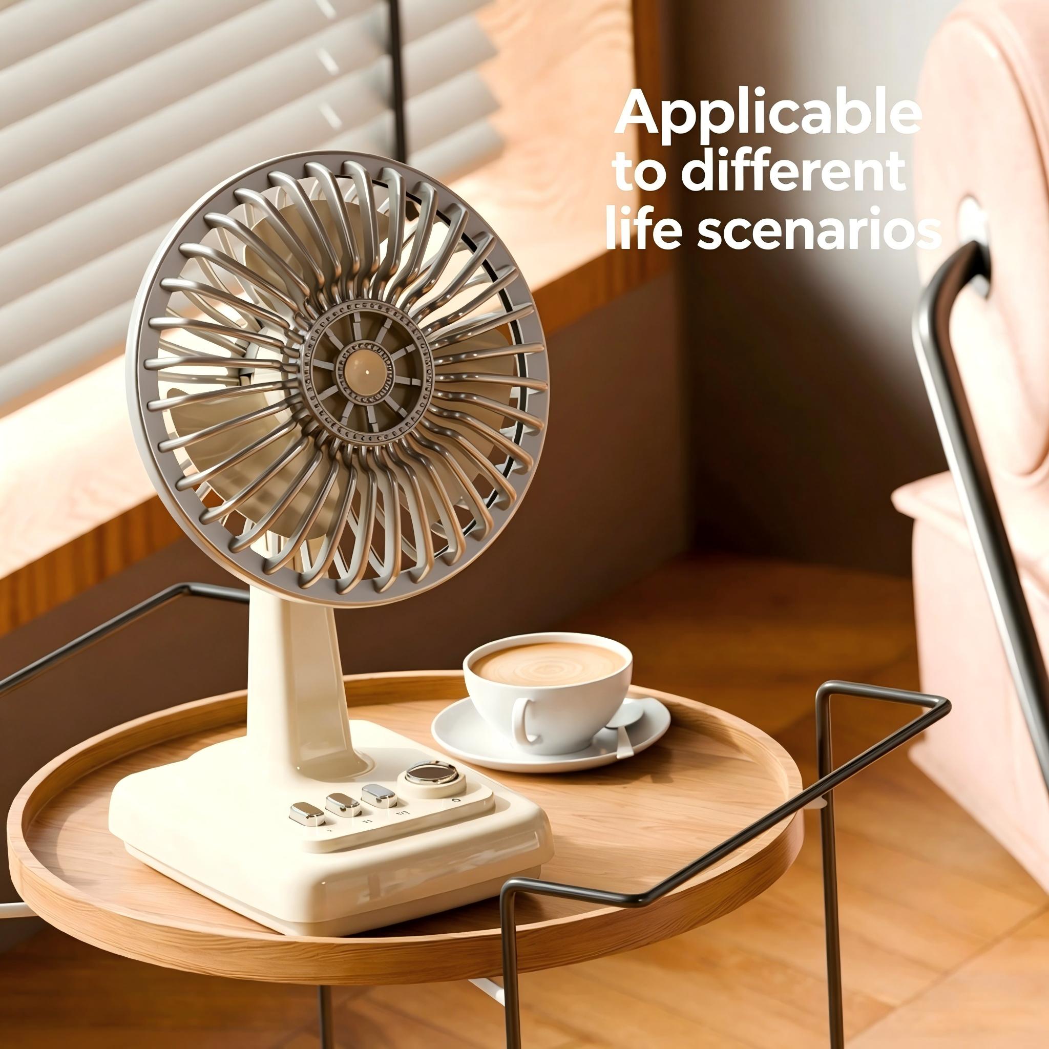 Retro Alloy Desktop Fan 3 Spee - Desk Setup Retro のレビューと価格