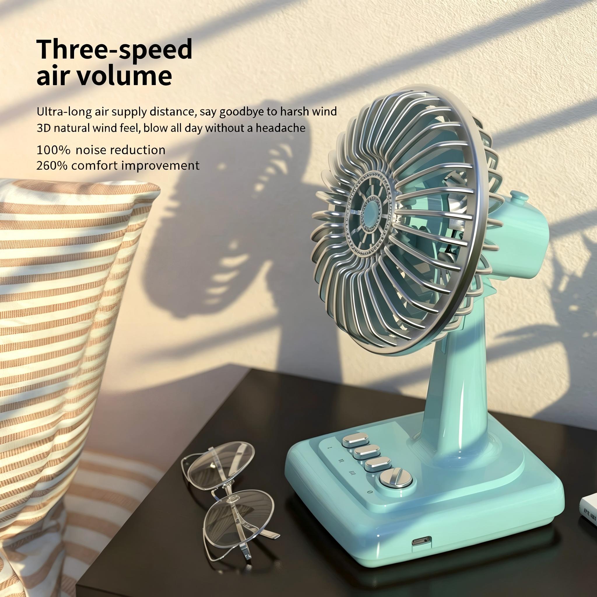 Retro Alloy Desktop Fan 3 Spee - Desk Setup Retro のレビューと価格