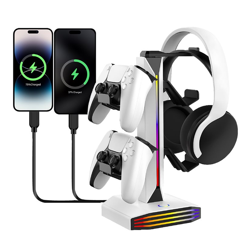 B47C RGB Earphone Rack For PC  - Desk Setup Headphone Stand のレビューと価格