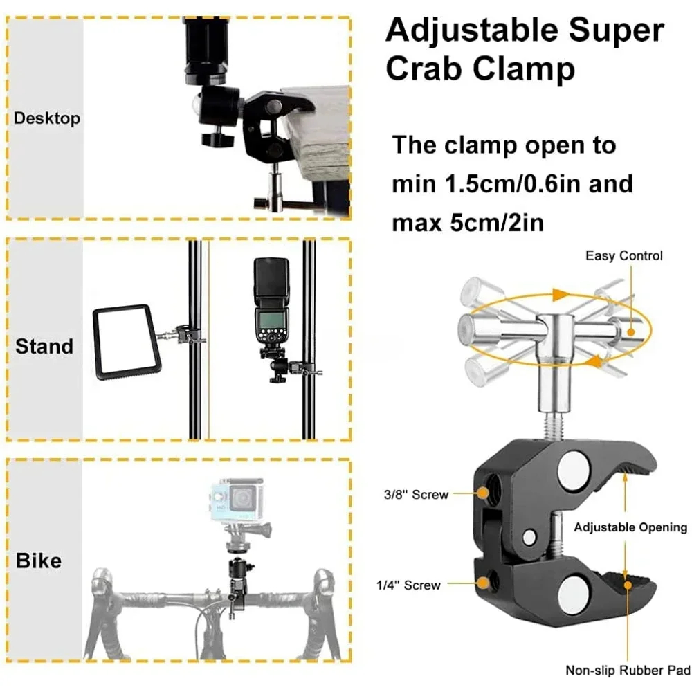 Metal Super Clamp with 360° Do - Monitor Arm Clamp のレビューと価格