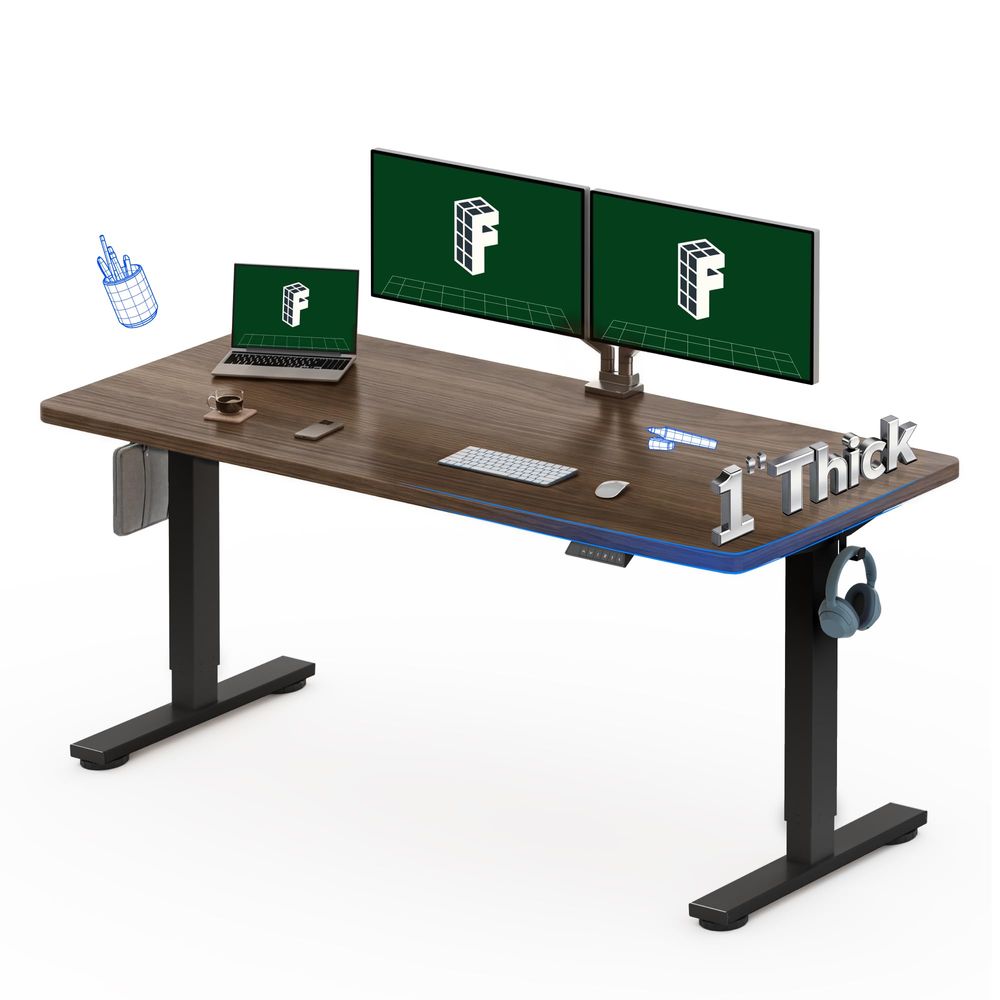 60x24 OnePiece Electric Standi - Desk Setup For Studying のレビューと価格