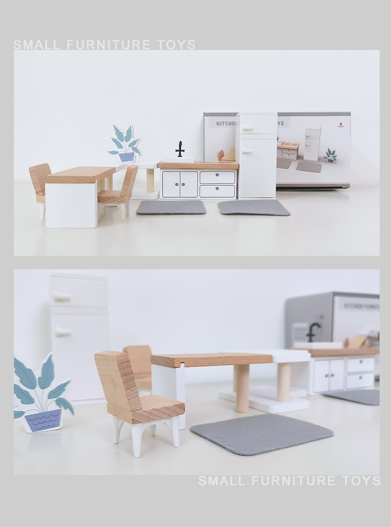 Modern dollhouse furniture kit - Desk Setup Modern のレビューと価格