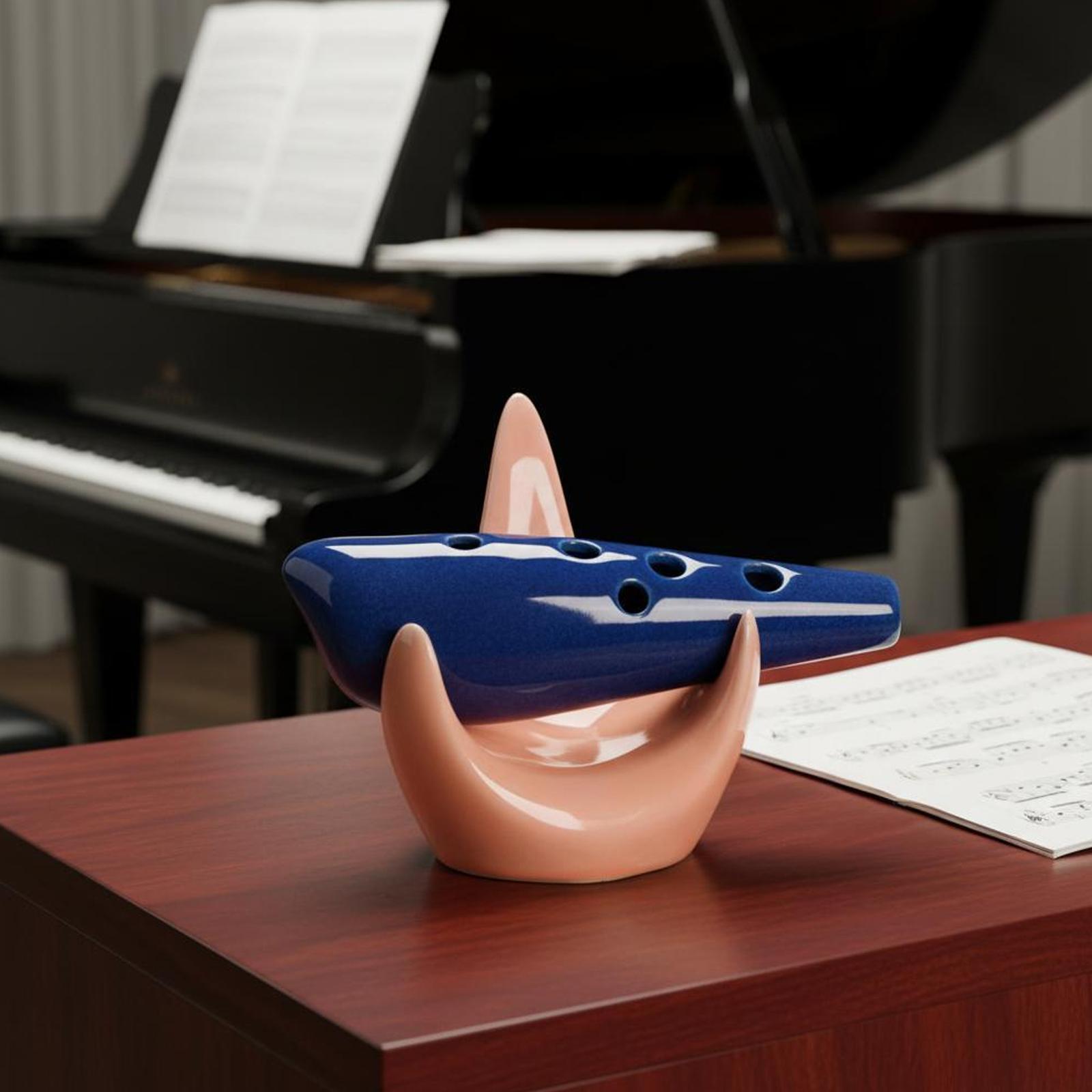Ceramic Ocarina Stand Flute Ac - Desk Setup Home のレビューと価格