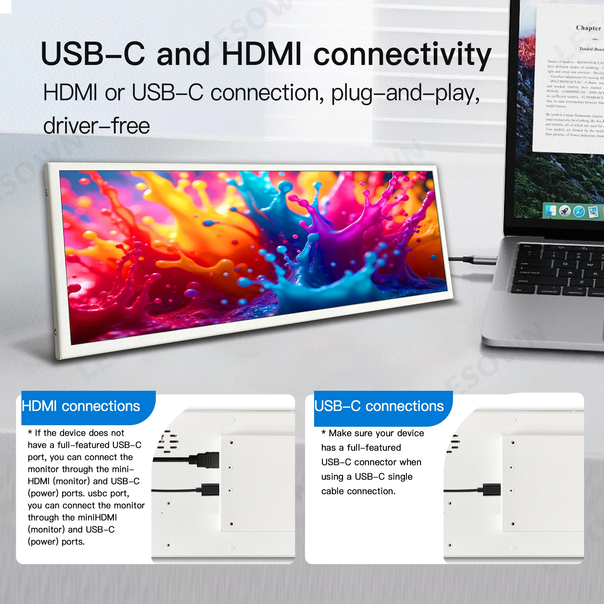 LESOWN 12.3 Inch VESA Mount Ba - Desk Setup One Monitor のレビューと価格