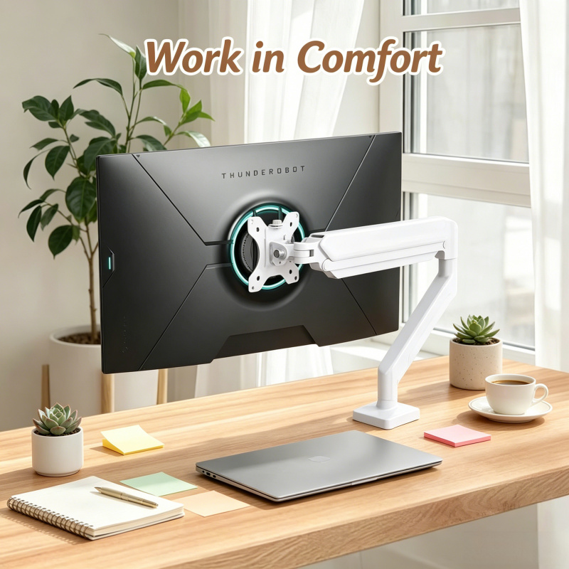 Single Monitor Desk Mount Arm– - Monitor Arm Clamp のレビューと価格