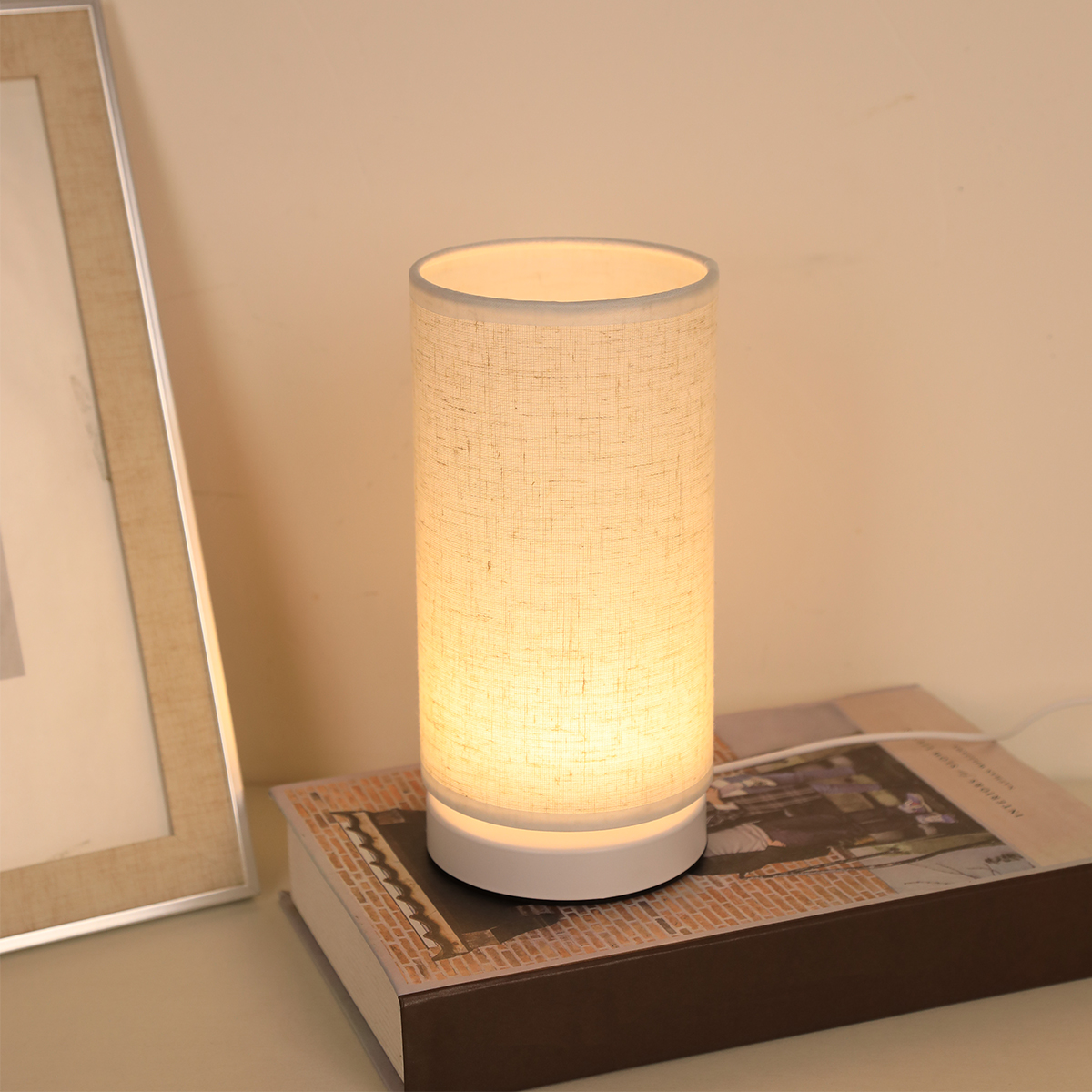 Fabric cylinder desk lamp line - Desk Setup Gadgets のレビューと価格