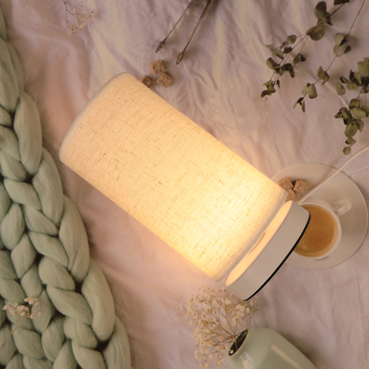 Fabric cylinder desk lamp line - Desk Setup Gadgets のレビューと価格