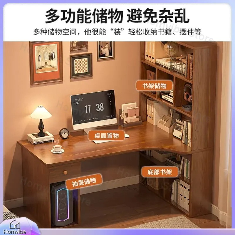 L Shaped Computer Desk with Bo - Desk Setup Dual Monitor のレビューと価格