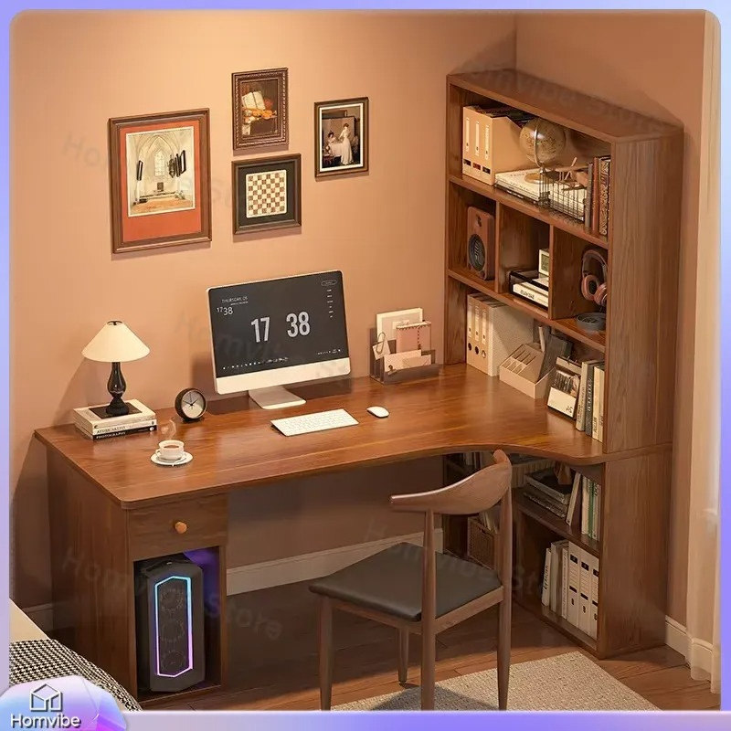 L Shaped Computer Desk with Bo - Desk Setup Dual Monitor のレビューと価格