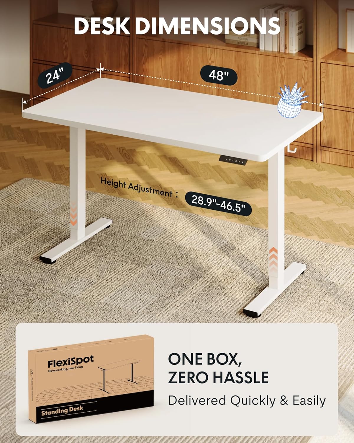 EN1 One-Piece Standing Desk, 4 - Desk Setup One Monitor のレビューと価格