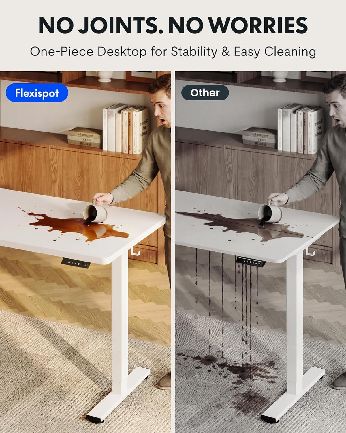EN1 One-Piece Standing Desk, 4 - Desk Setup One Monitor のレビューと価格