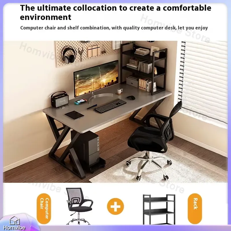 Modern Wooden Computer Desk fo - Desk Setup For Studying のレビューと価格