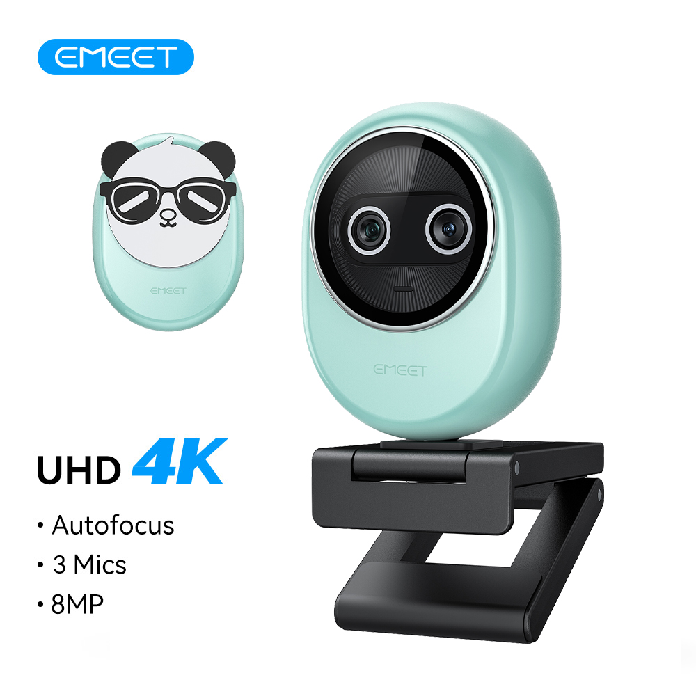 4K Webcam EMEET Dual-Camera AI - Desk Setup Streaming のレビューと価格