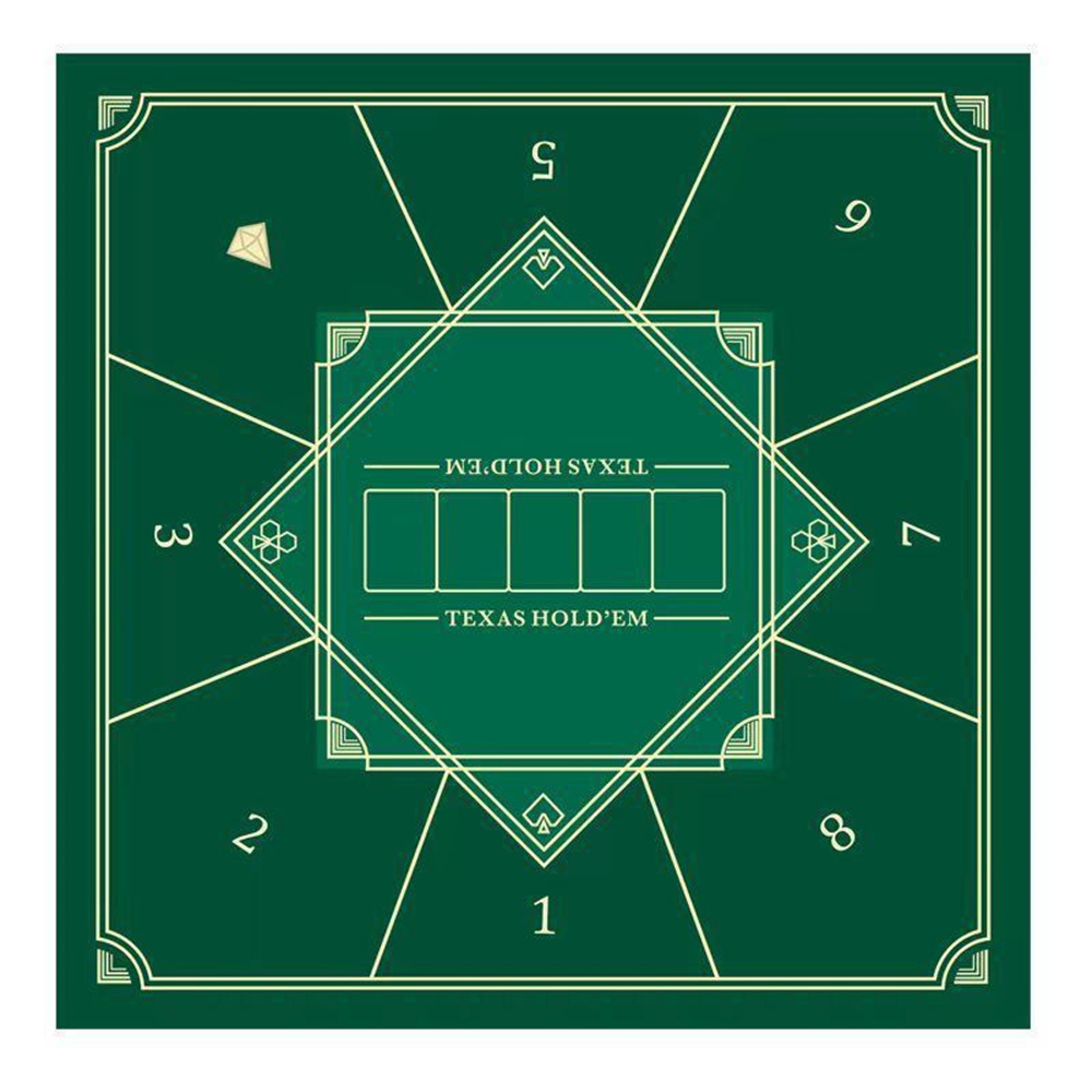 Thickened Texas Hold'em Poker  - Rubber Mat Desk のレビューと価格