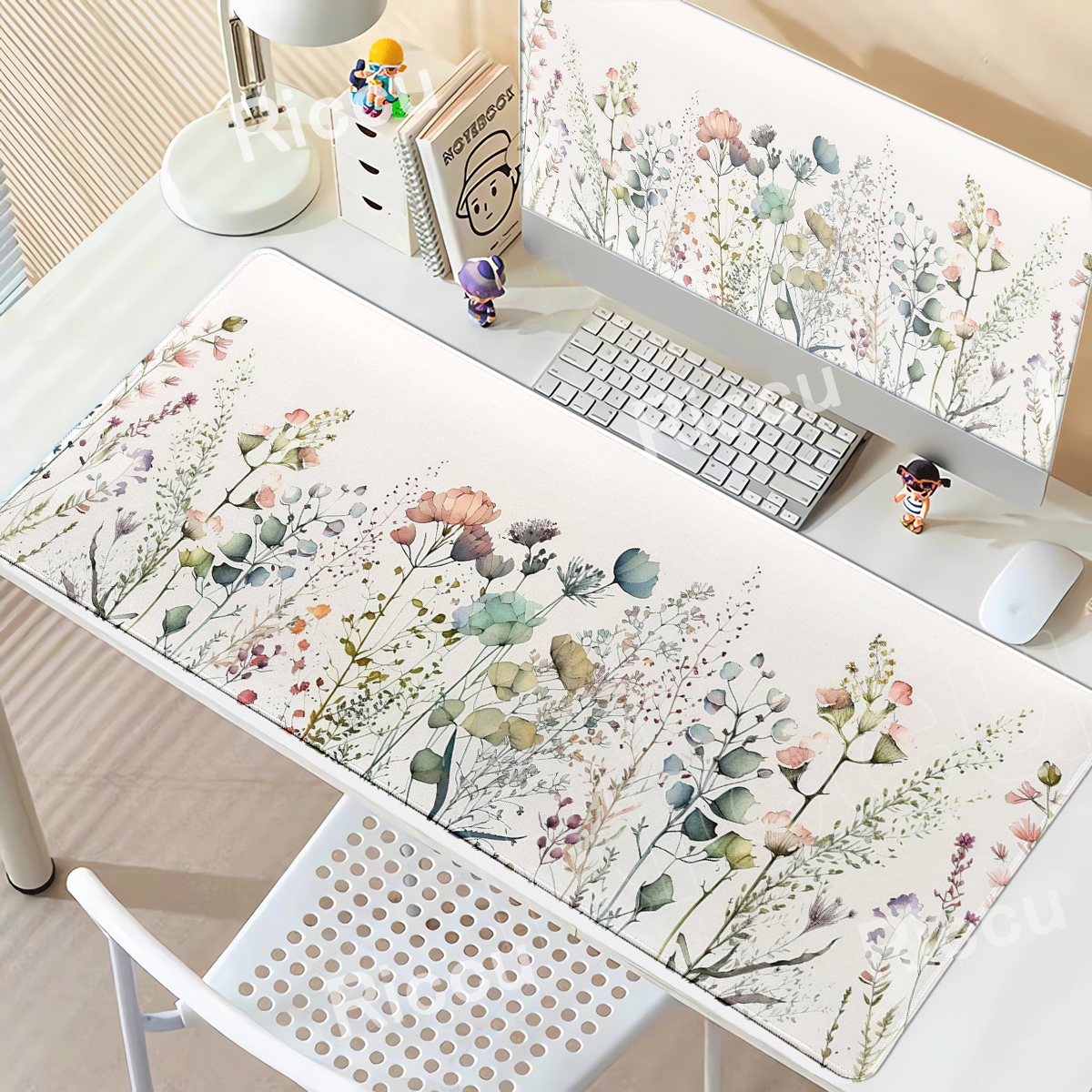 Bohemian-Style Floral Plants M - Desk Setup Accessories Aesthetic のレビューと価格