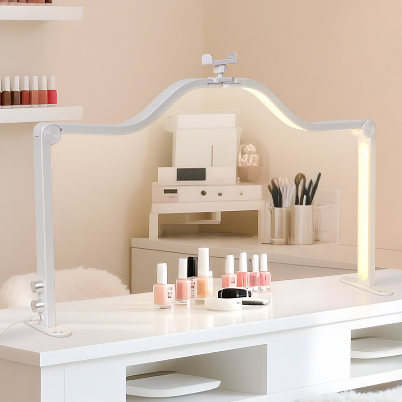 48W Half Moon Nail Lamp Double - Desk Setup Desk のレビューと価格