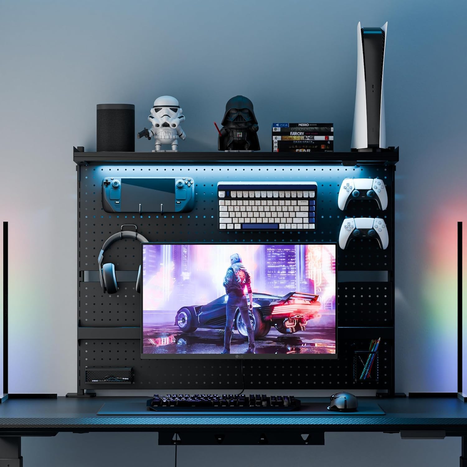 Dual Monitor Stand with Steel  - Desk Setup Dual Monitor のレビューと価格