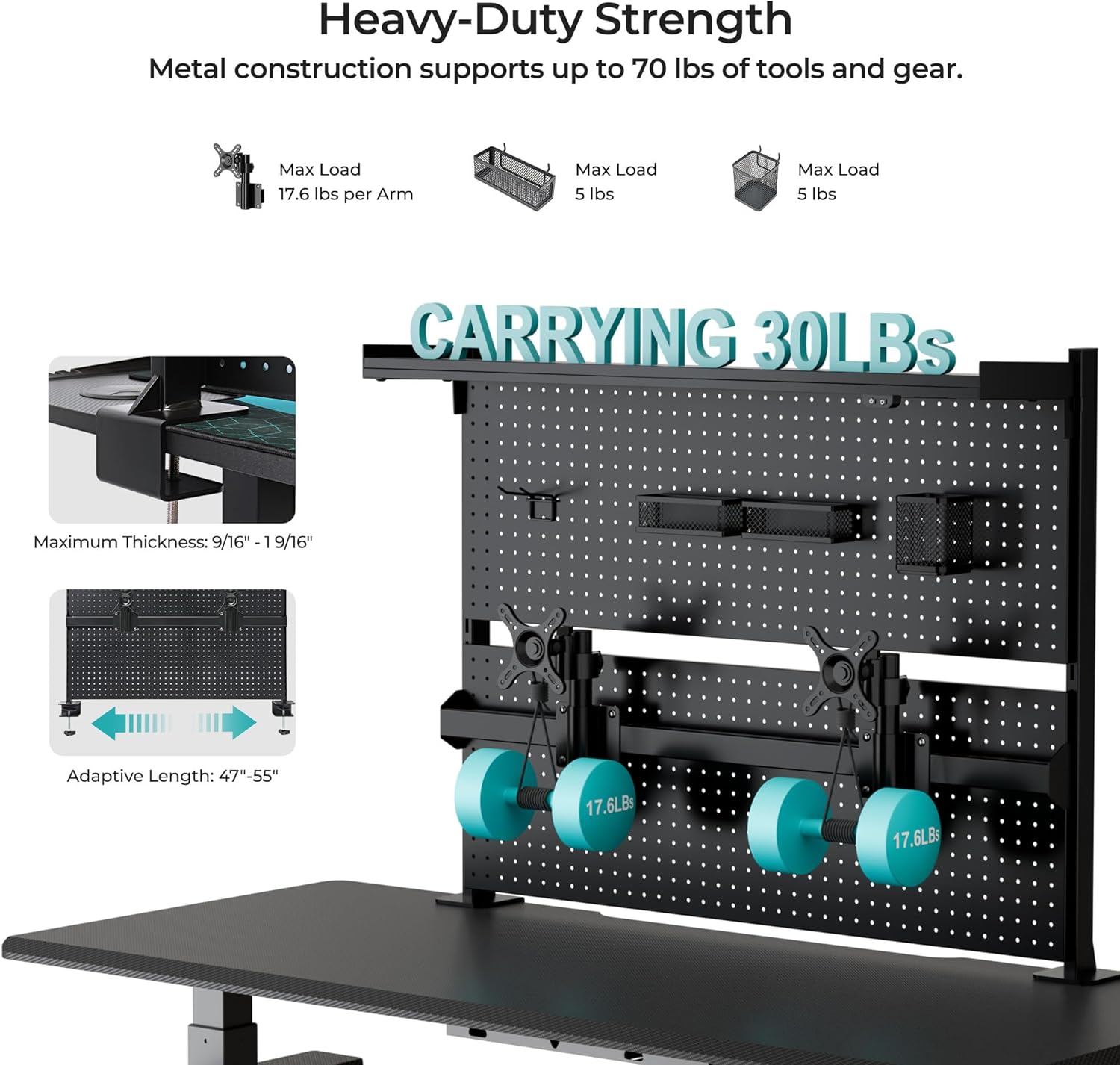 Dual Monitor Stand with Steel  - Desk Setup Dual Monitor のレビューと価格