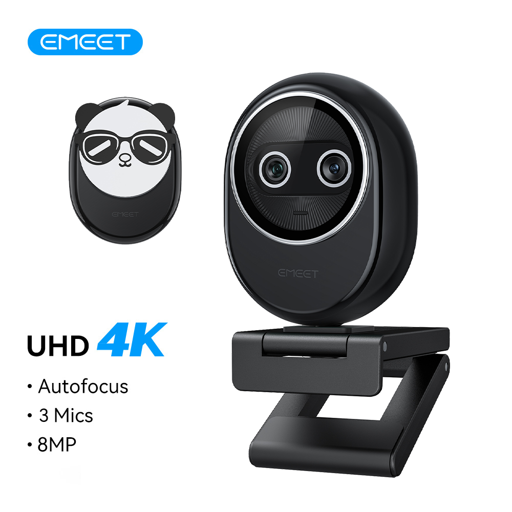 Webcam 4K EMEET Dual-Camera AI - Desk Setup Streaming のレビューと価格
