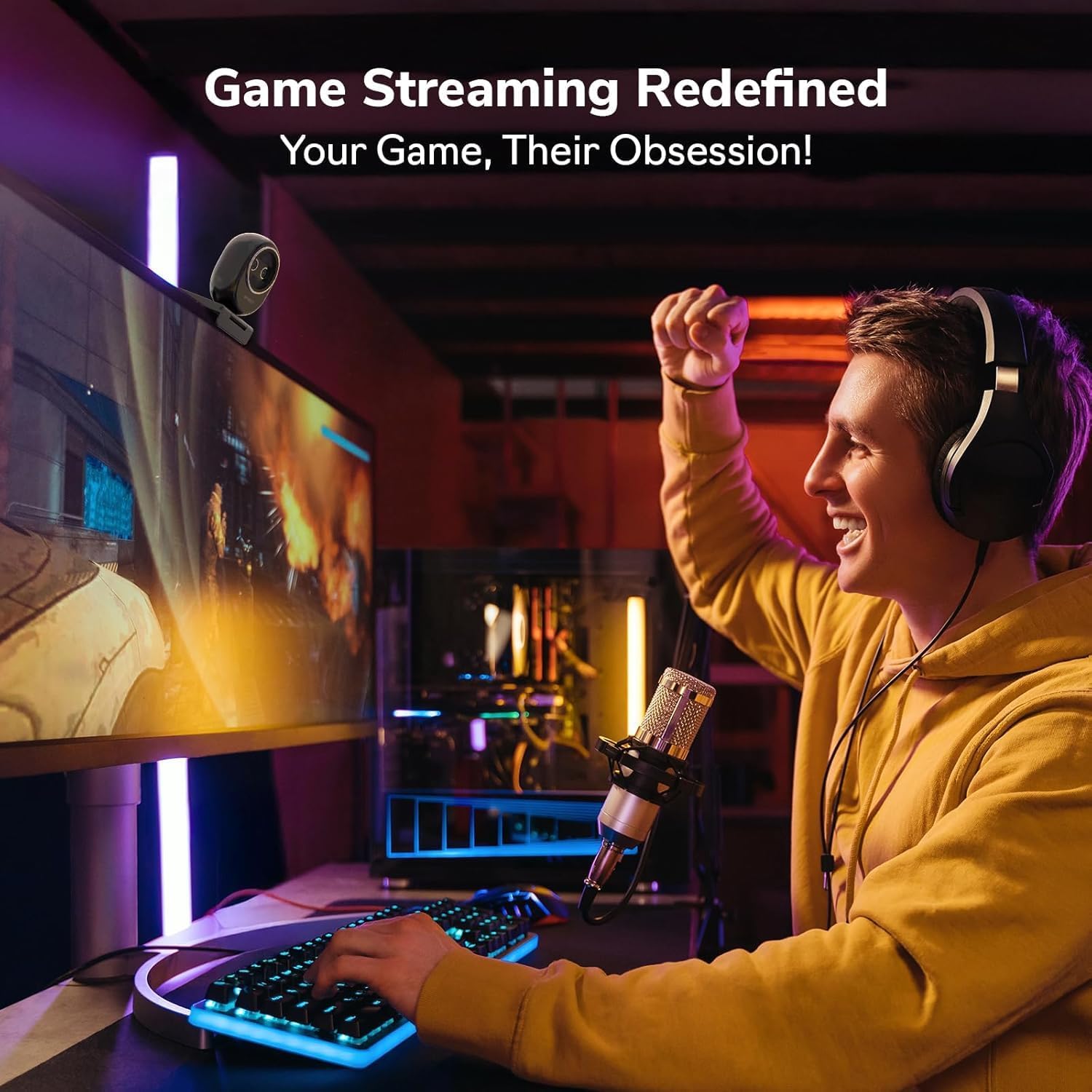 Webcam 4K EMEET Dual-Camera AI - Desk Setup Streaming のレビューと価格