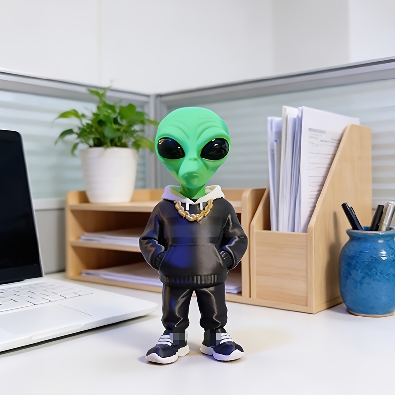 1 Piece Green Alien Figure wit - Desk Setup Home のレビューと価格