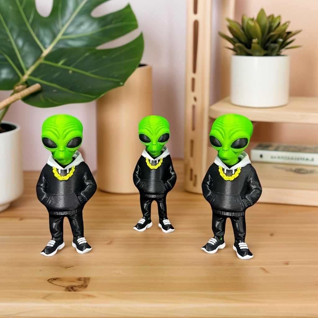 1 Piece Green Alien Figure wit - Desk Setup Home のレビューと価格