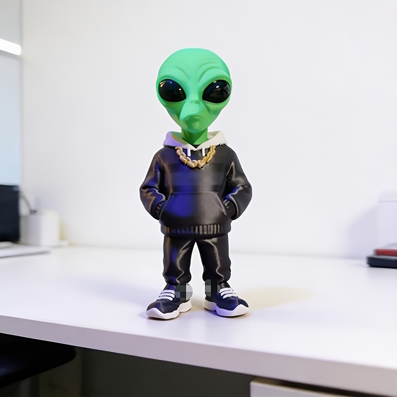 1 Piece Green Alien Figure wit - Desk Setup Home のレビューと価格
