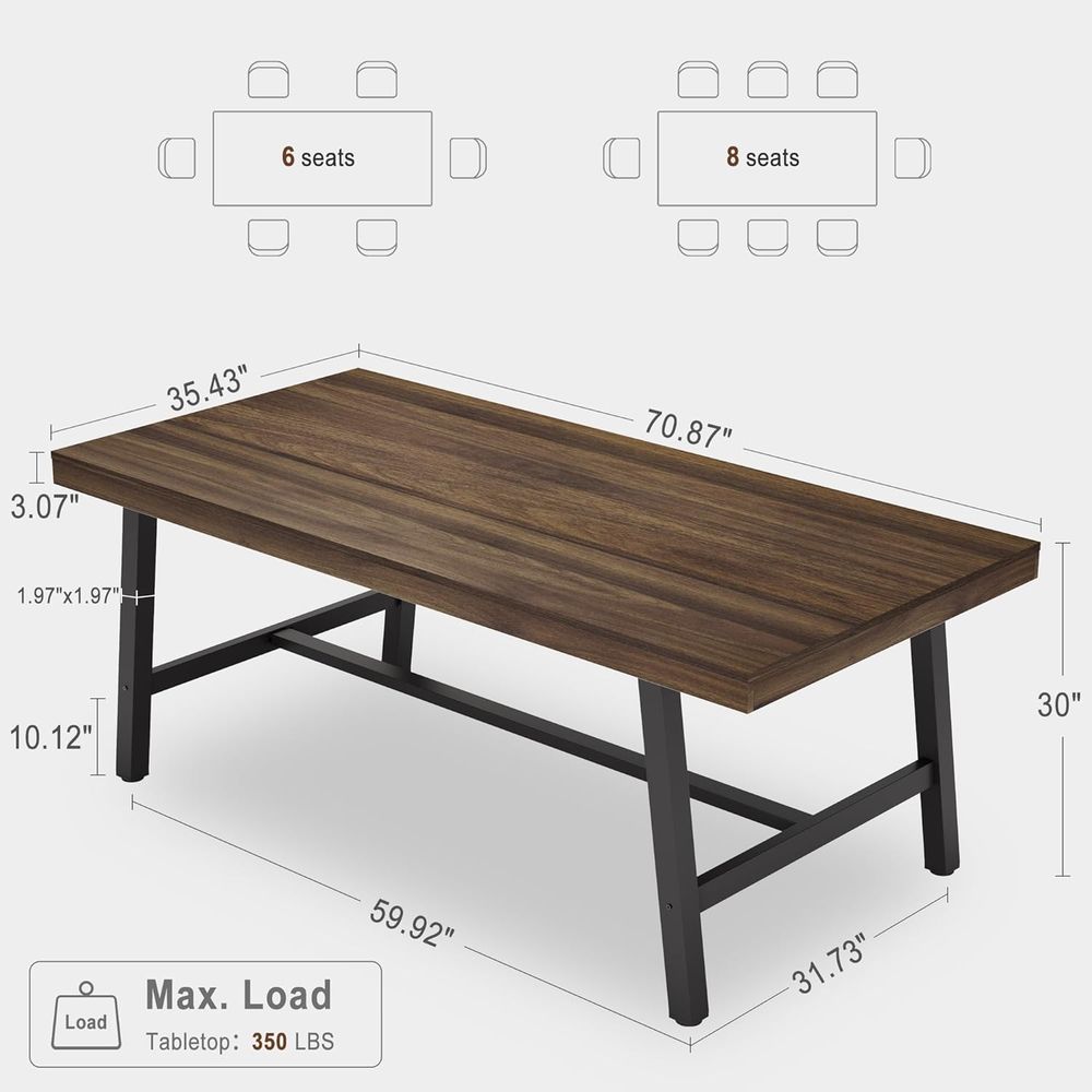 Extra Long Industrial-Style Ru - Desk Setup Dual Monitor のレビューと価格