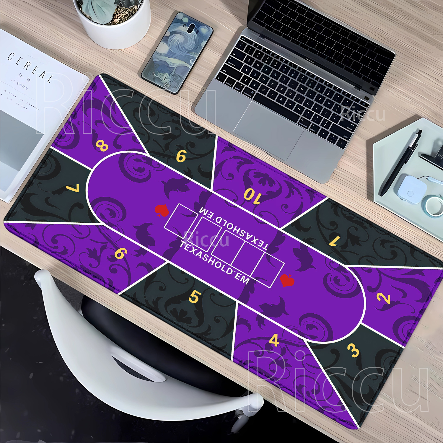 Mousepad Texas Hold’em poker R - Rubber Mat Desk のレビューと価格