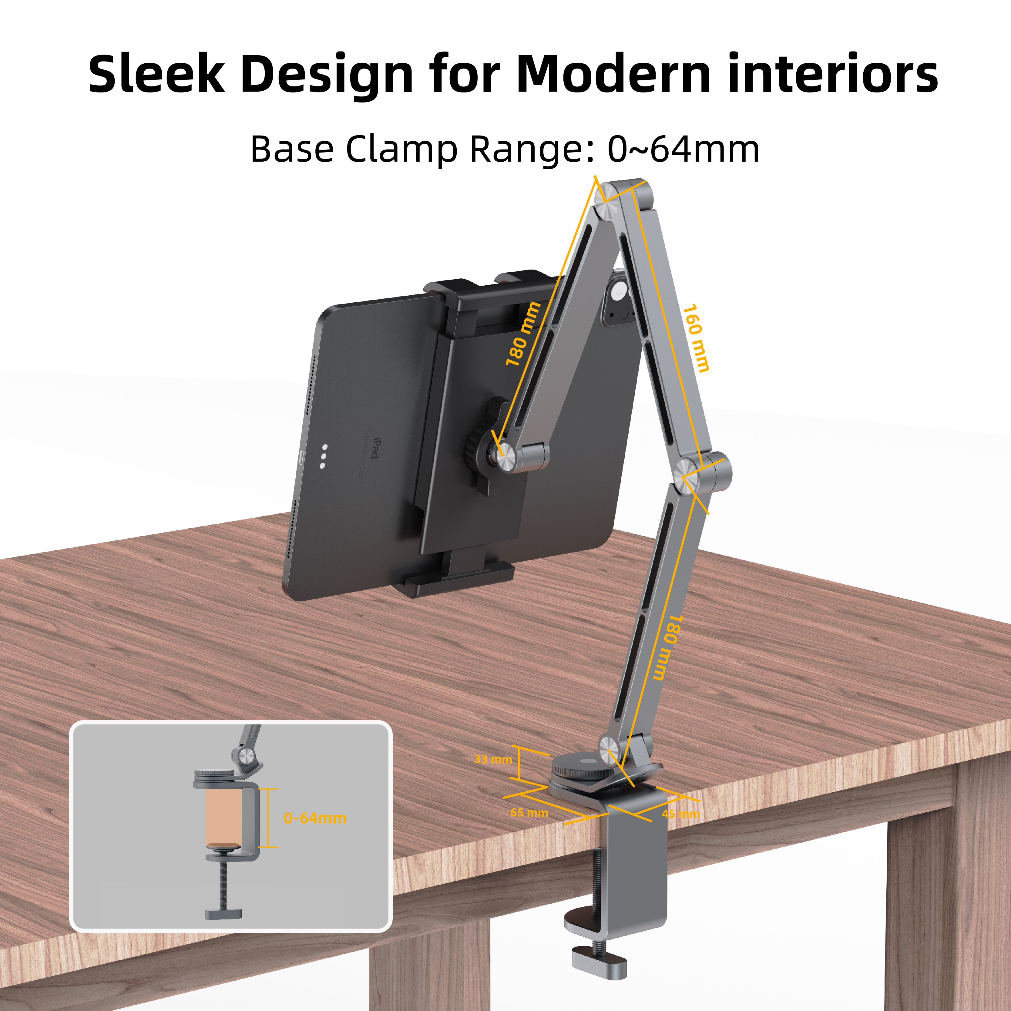 Kimdoole Tablet Desktop Cantil - Monitor Arm Clamp のレビューと価格