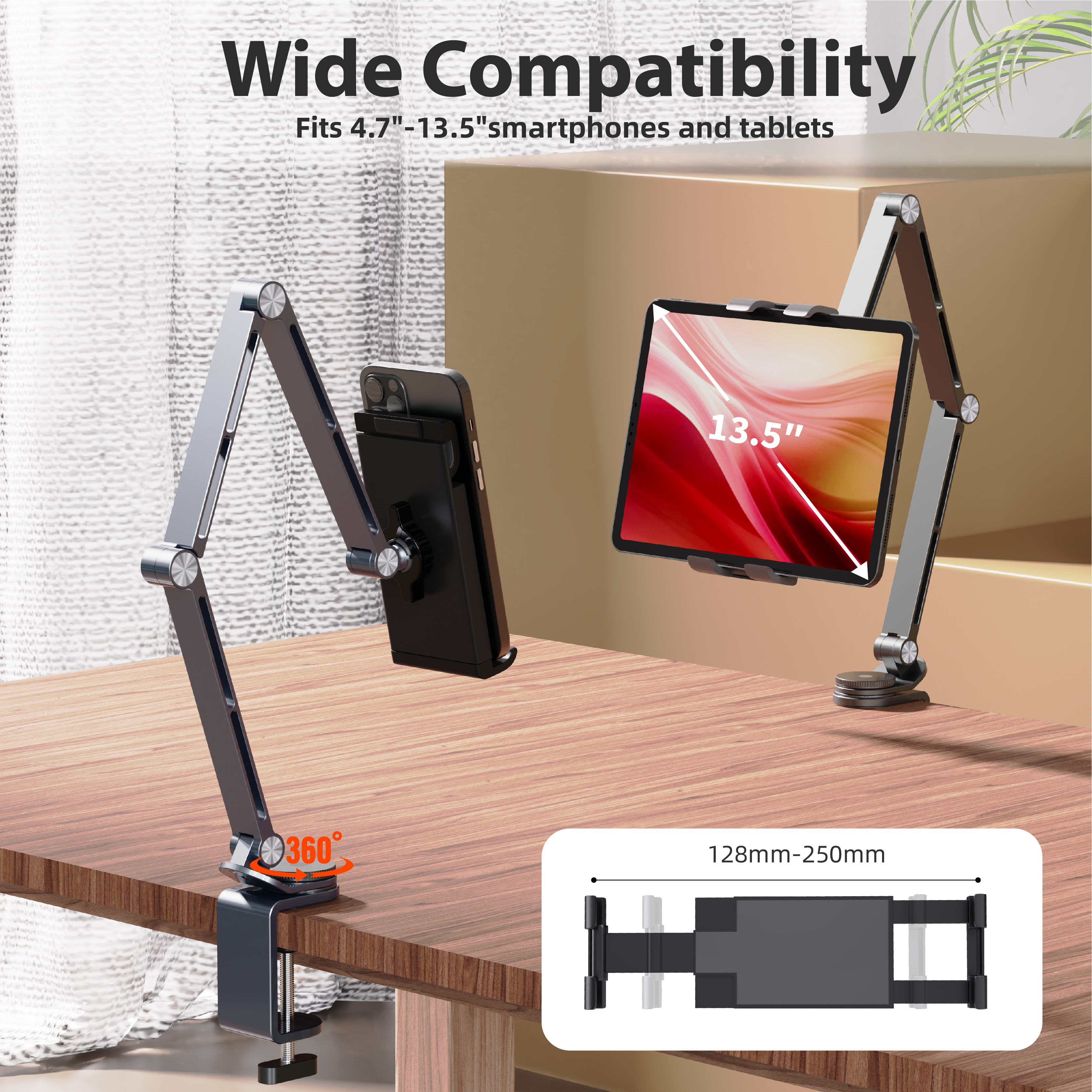 Kimdoole Tablet Desktop Cantil - Monitor Arm Clamp のレビューと価格