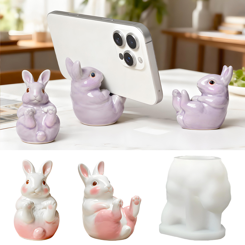 S0284 Cute Bunny Cellphone Sta - Desk Setup Cute のレビューと価格